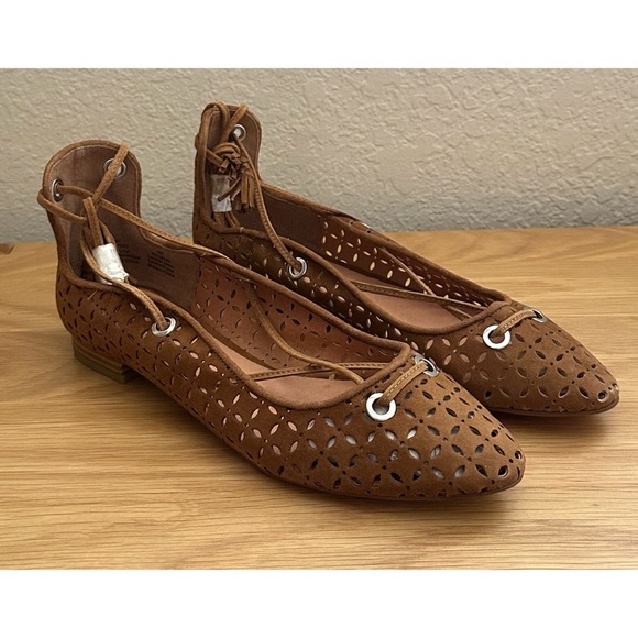 Halogen Cognac Suede Flat - Picture 5 of 10